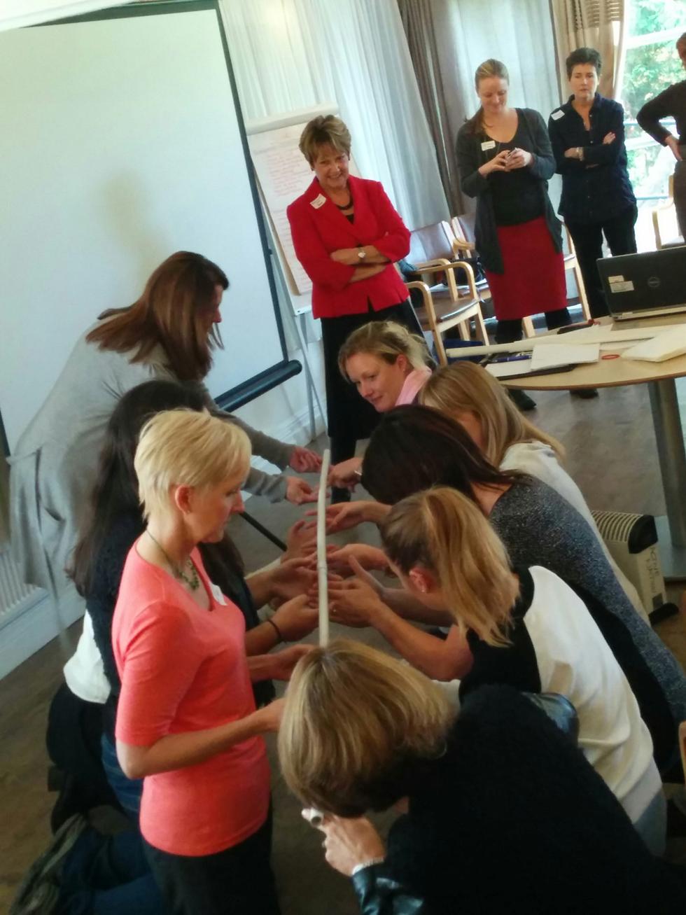 Group communication exercise at the REACH Retreat 2015